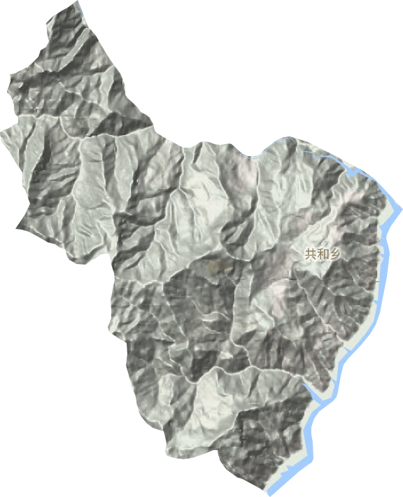 共和乡地形地图