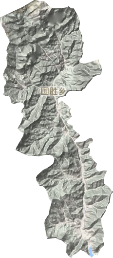 国胜乡地形地图