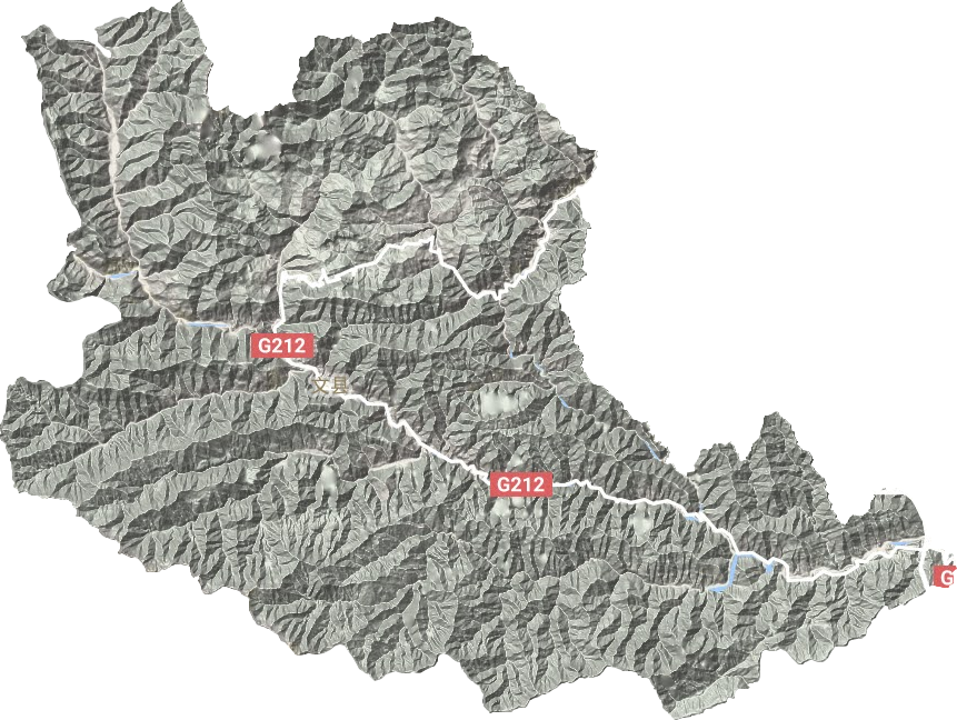 文县地形地图