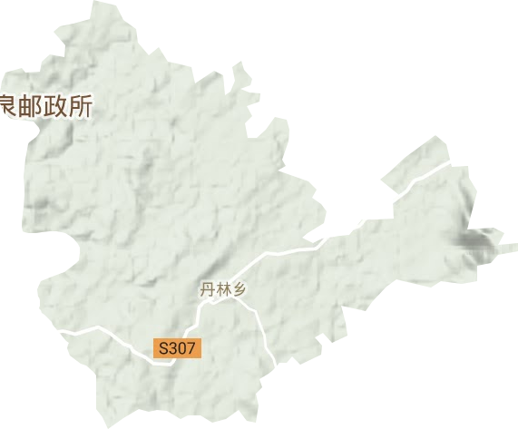 丹林镇地形地图