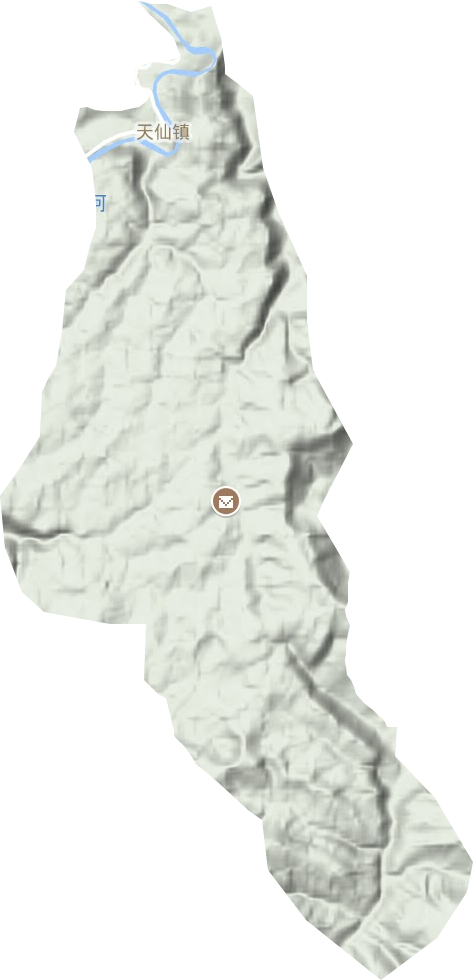天仙镇地形地图