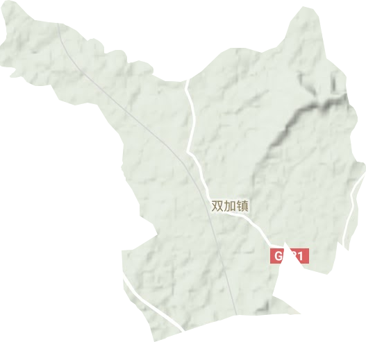 双加镇地形地图