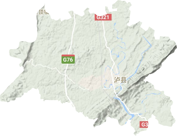 福集镇地形地图