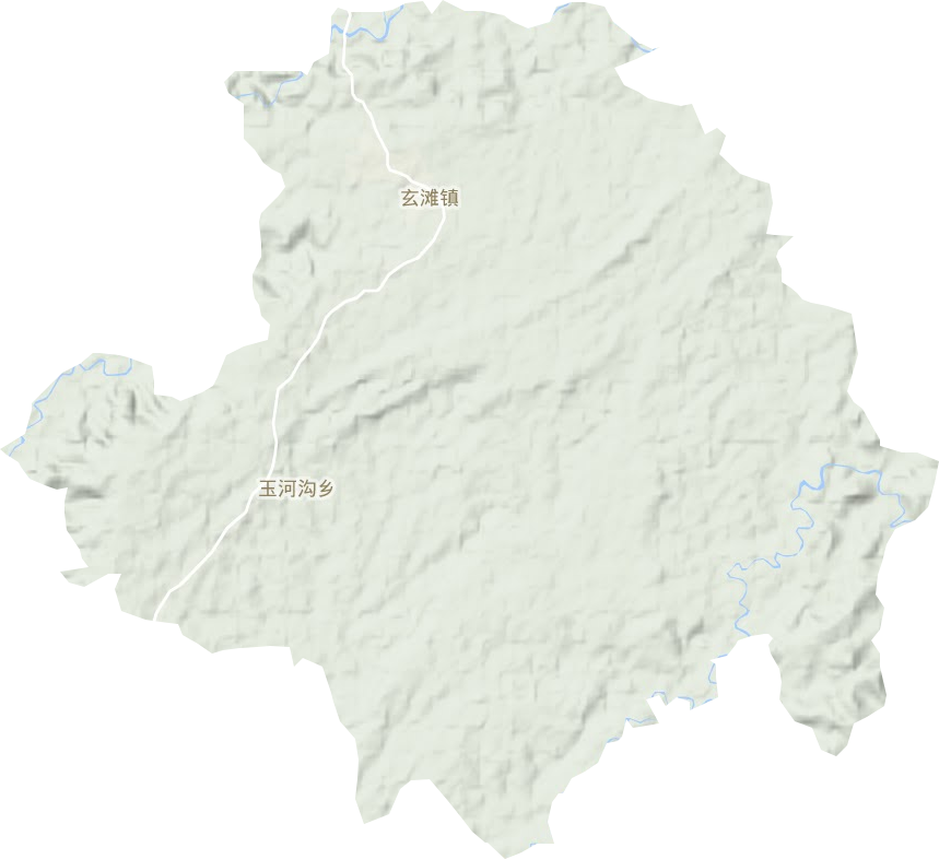 玄滩镇地形地图