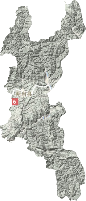 两当县地形地图