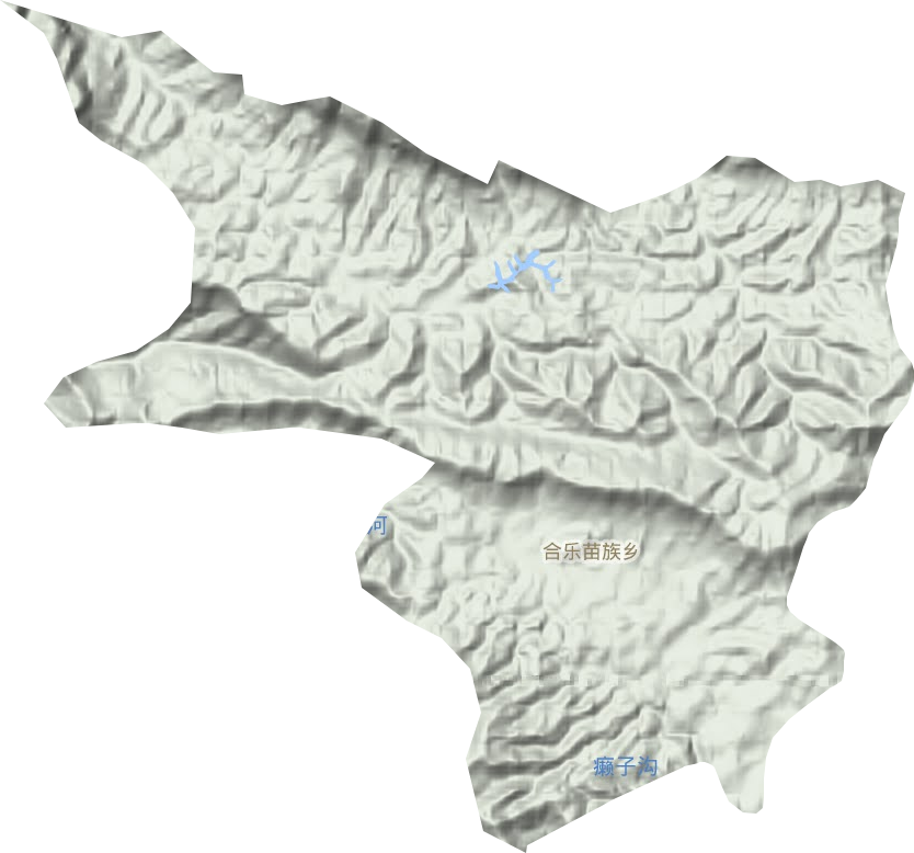 合乐苗族乡地形地图