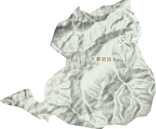 大寨苗族乡地形地图