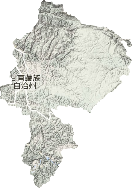 合作市地形地图