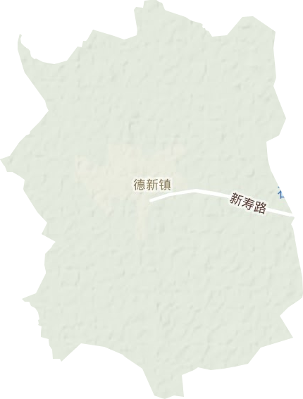 德新镇地形地图