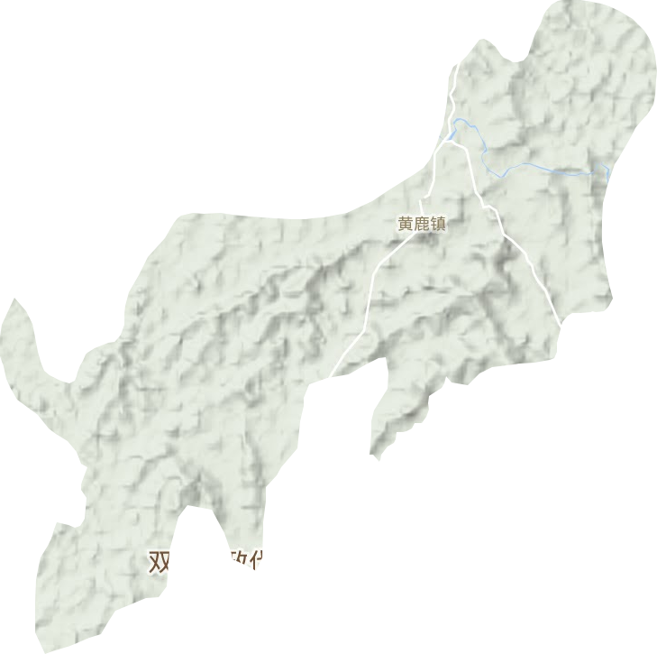 黄鹿镇地形地图