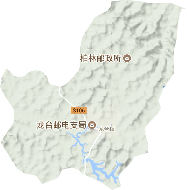 龙台镇地形地图