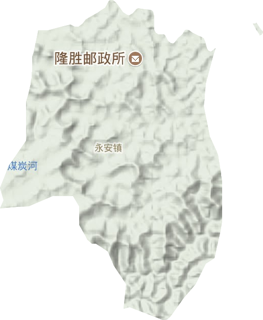 永安镇地形地图