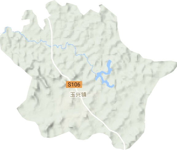 玉兴镇地形地图