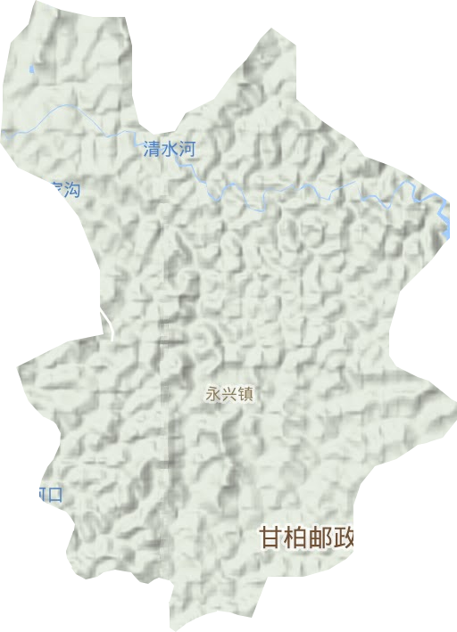 永兴镇地形地图