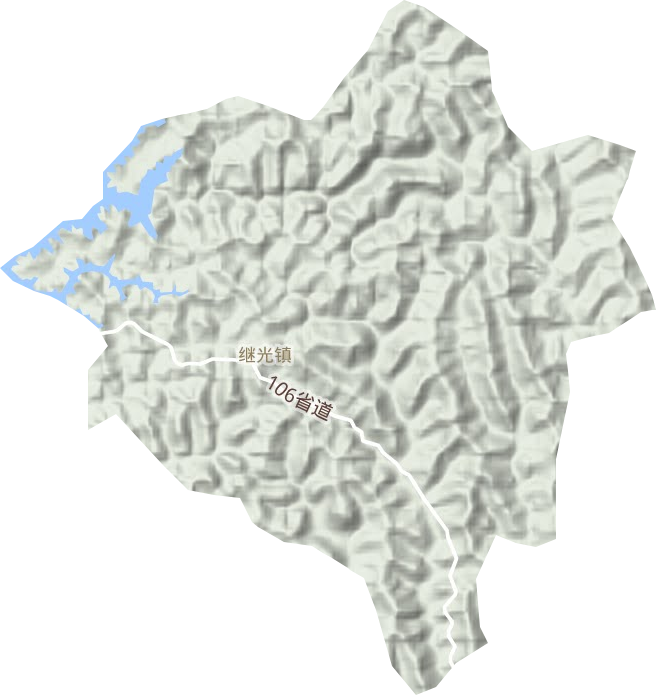 继光镇地形地图