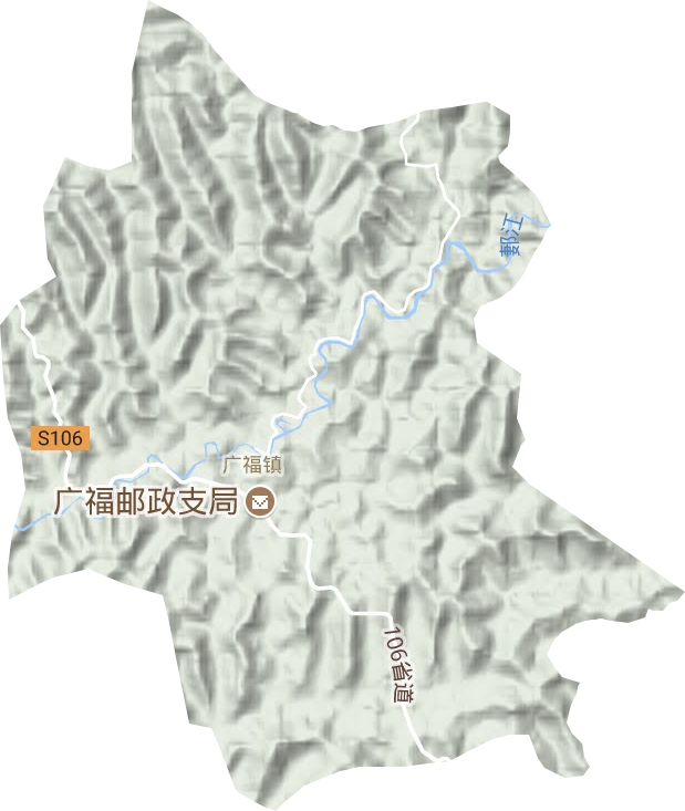 广福镇地形地图
