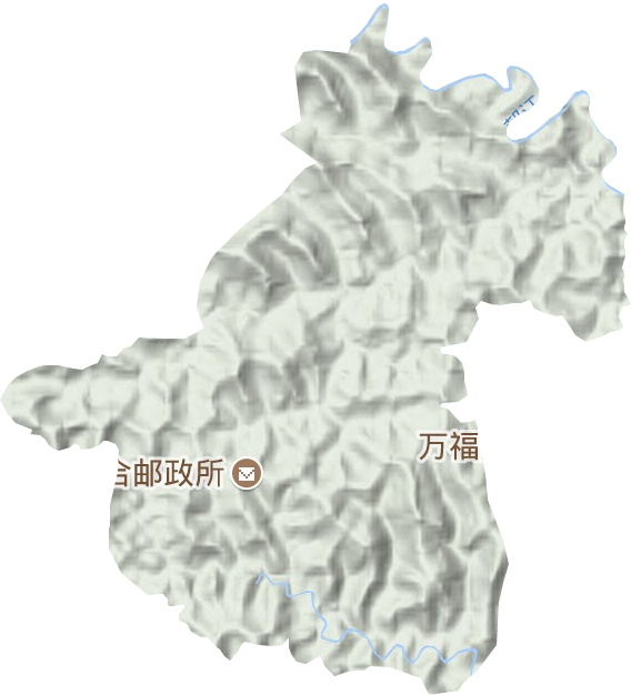 联合镇地形地图