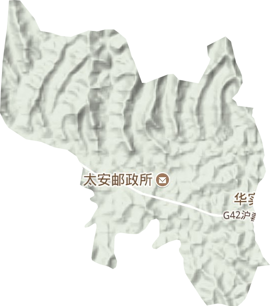 太安镇地形地图