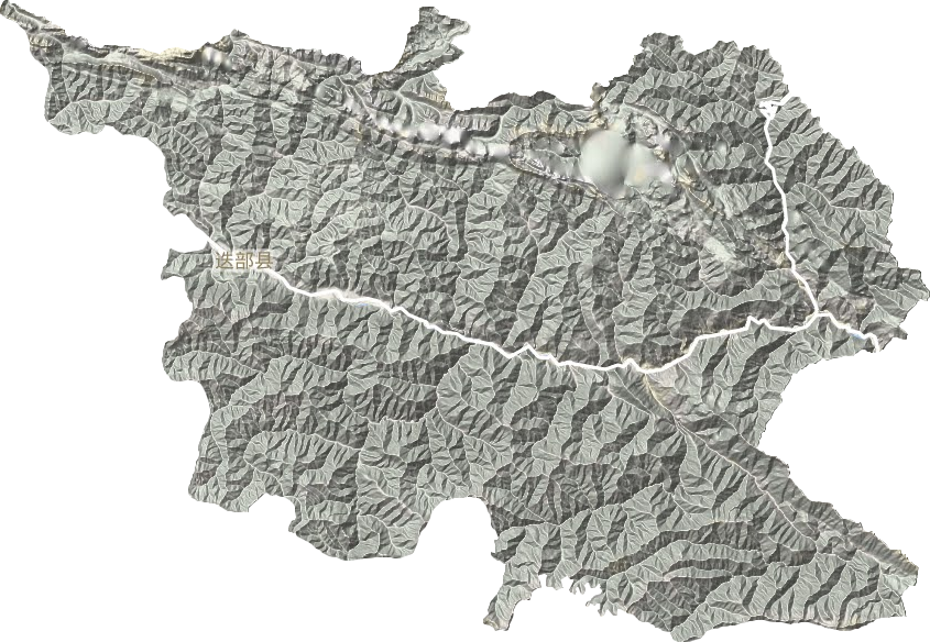 迭部县地形地图
