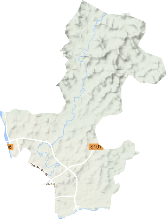 东北镇地形地图