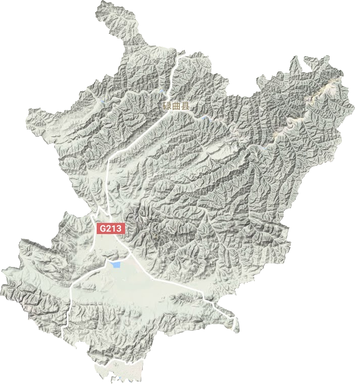 碌曲县地形地图