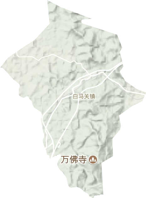 白马关镇地形地图