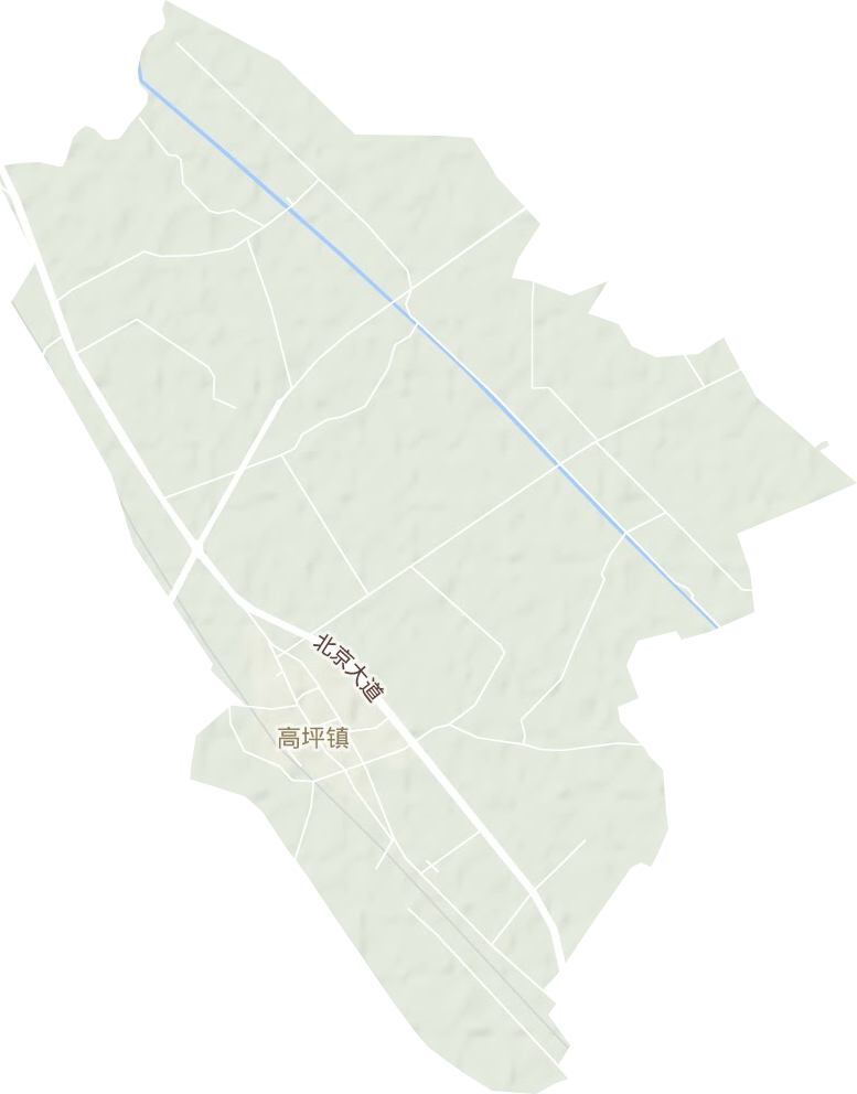 高坪镇地形地图