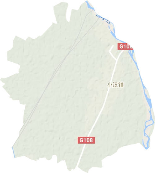 小汉镇地形地图
