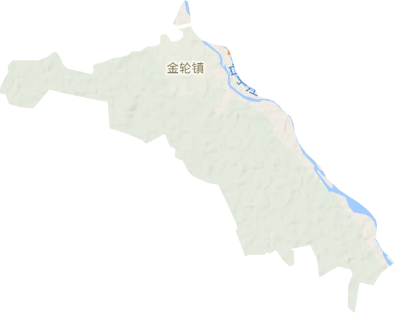 金轮镇地形地图