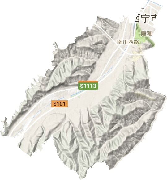 城中区地形地图