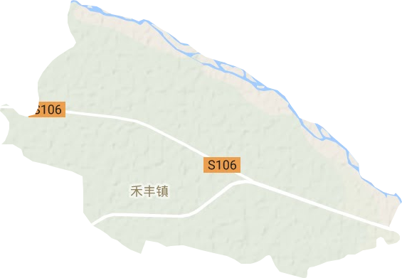 禾丰镇地形地图