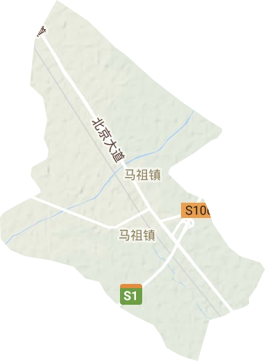 马祖镇地形地图