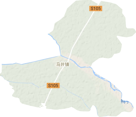 马井镇地形地图