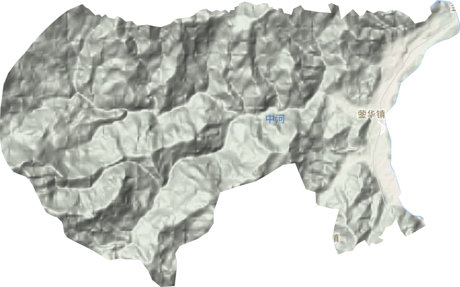蓥华镇地形地图