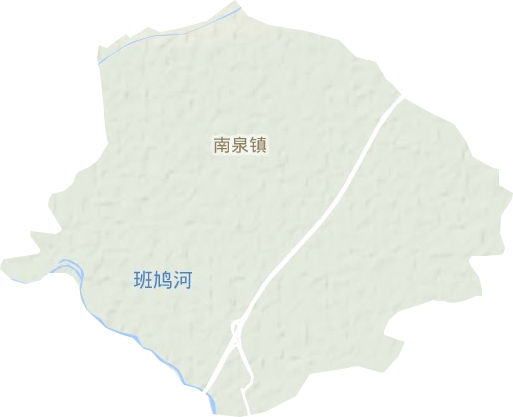 南泉镇地形地图