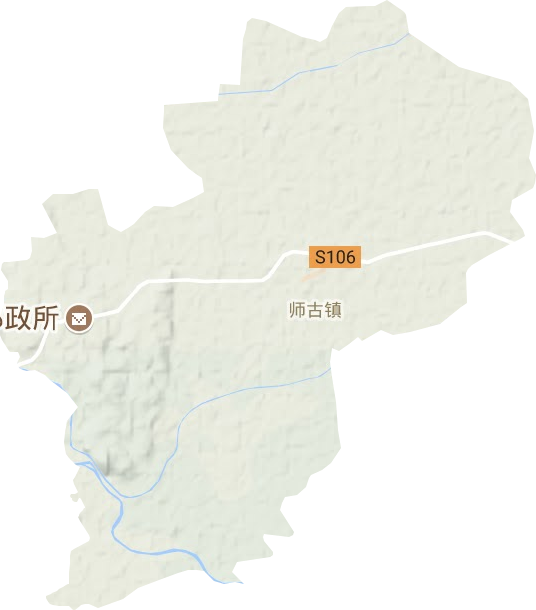 师古镇地形地图