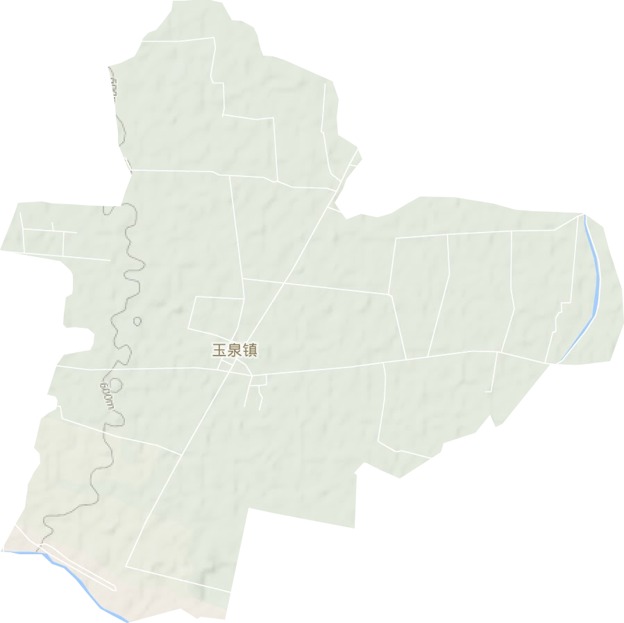 玉泉镇地形地图