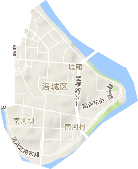 城厢街道地形地图