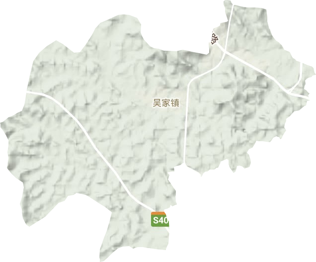 吴家镇地形地图