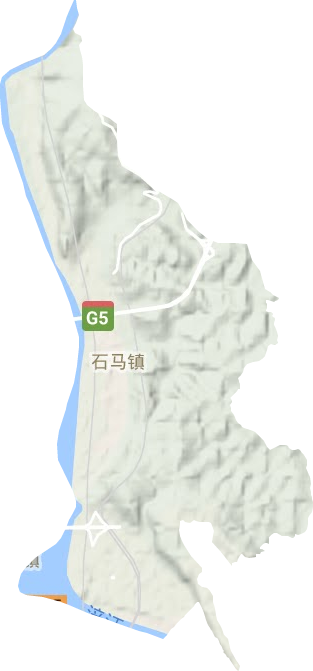 石马镇地形地图