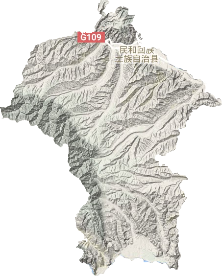 民和县地形地图