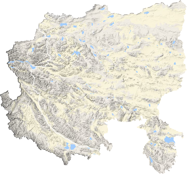 阿里地区地形地图