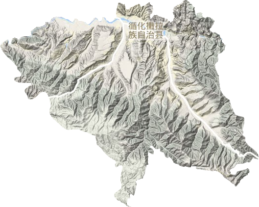 循化县地形地图