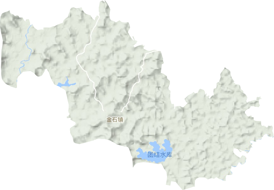 金石镇地形地图