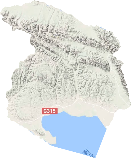 刚察县地形地图