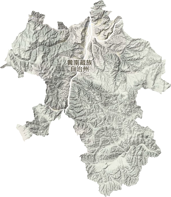 同仁市地形地图
