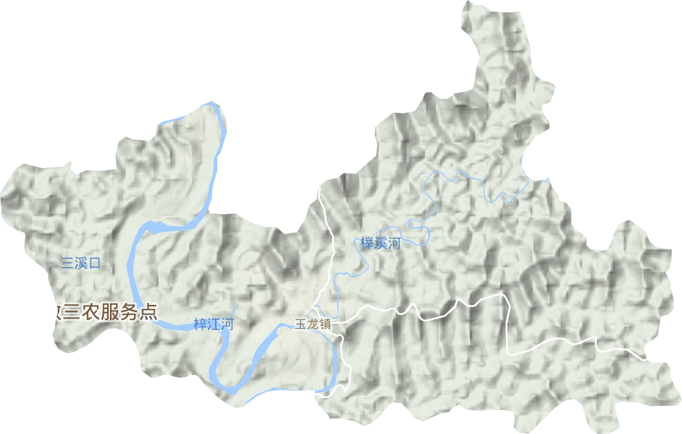 玉龙镇地形地图