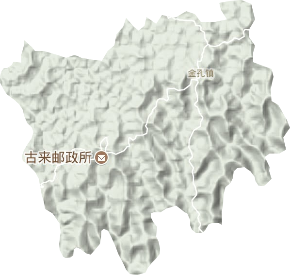 金孔镇地形地图