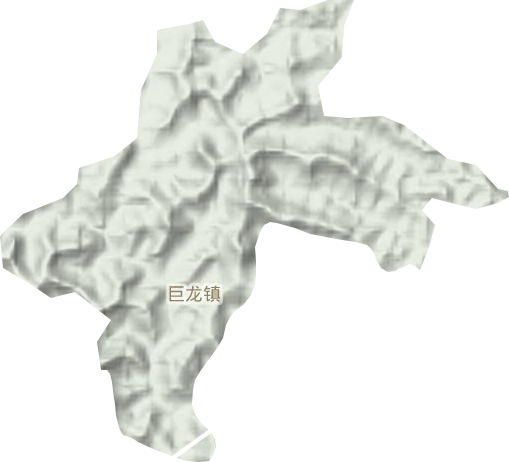 巨龙镇地形地图