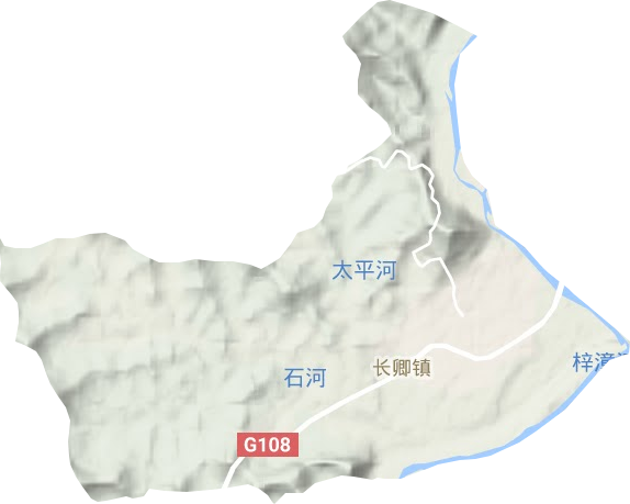 长卿镇地形地图